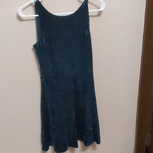 Cute simple green dress.